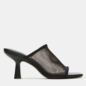 Elegant Black Mesh Heels